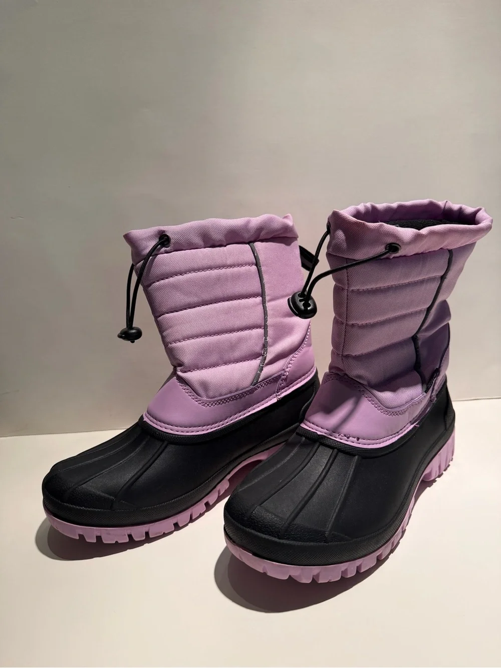 Itasca Purple and Black Kids Snow Boots